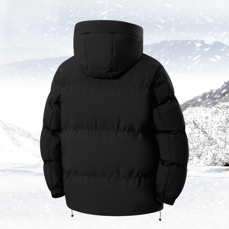 Neue Kapuzen-Pufferjacke Herren Damen Winter Baumwollgefütterte Jacken Winddichte Jacke Dicke Warme Parkas Herren Oberbekleidung