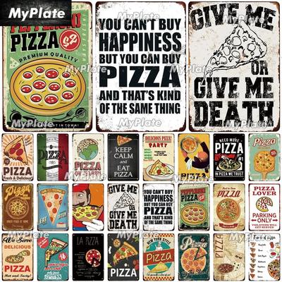 Μεταλλική Αφίσα Pizza Zone Μεταλλική Πινακίδα Βιντάζ Μεταλλική Πλάκα Για Διακόσμηση Τοίχου Μπαρ Παμπ Πινακίδες Διακόσμηση Τοίχου Κουζίνας Διακόσμηση Μπαρ Αφίσα Φαγητού