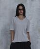 PARADIGMFILM [Ep.02] Fold-In Collar V-Neck Knit (Light Gray)