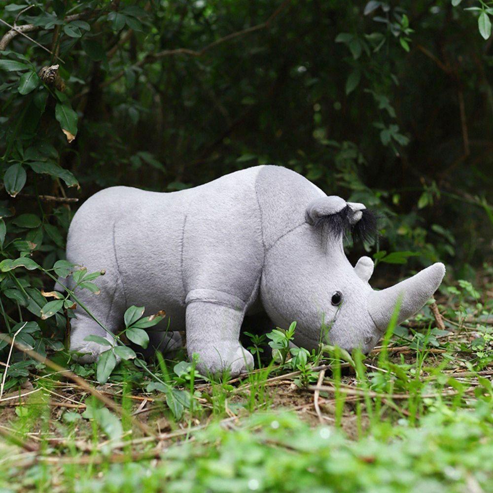 Wild Animals African Rhinos Doll Stuffed Animals Stuffed Rhinoceros Doll  Home Decor