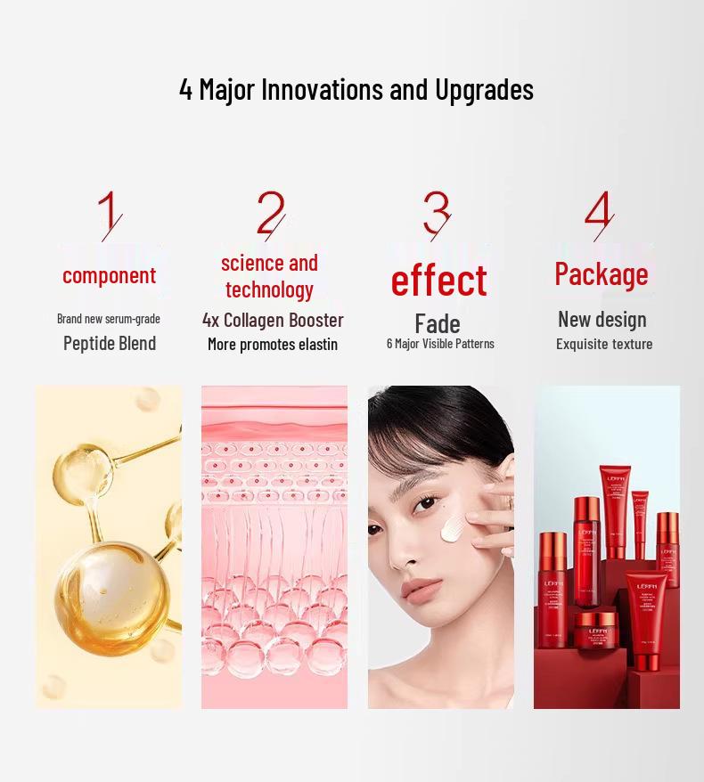 Red Peony Skincare Gift Set: Anti-Wrinkle, Hydrating & Firming Lotion Box for Salon-Quality Beauty.