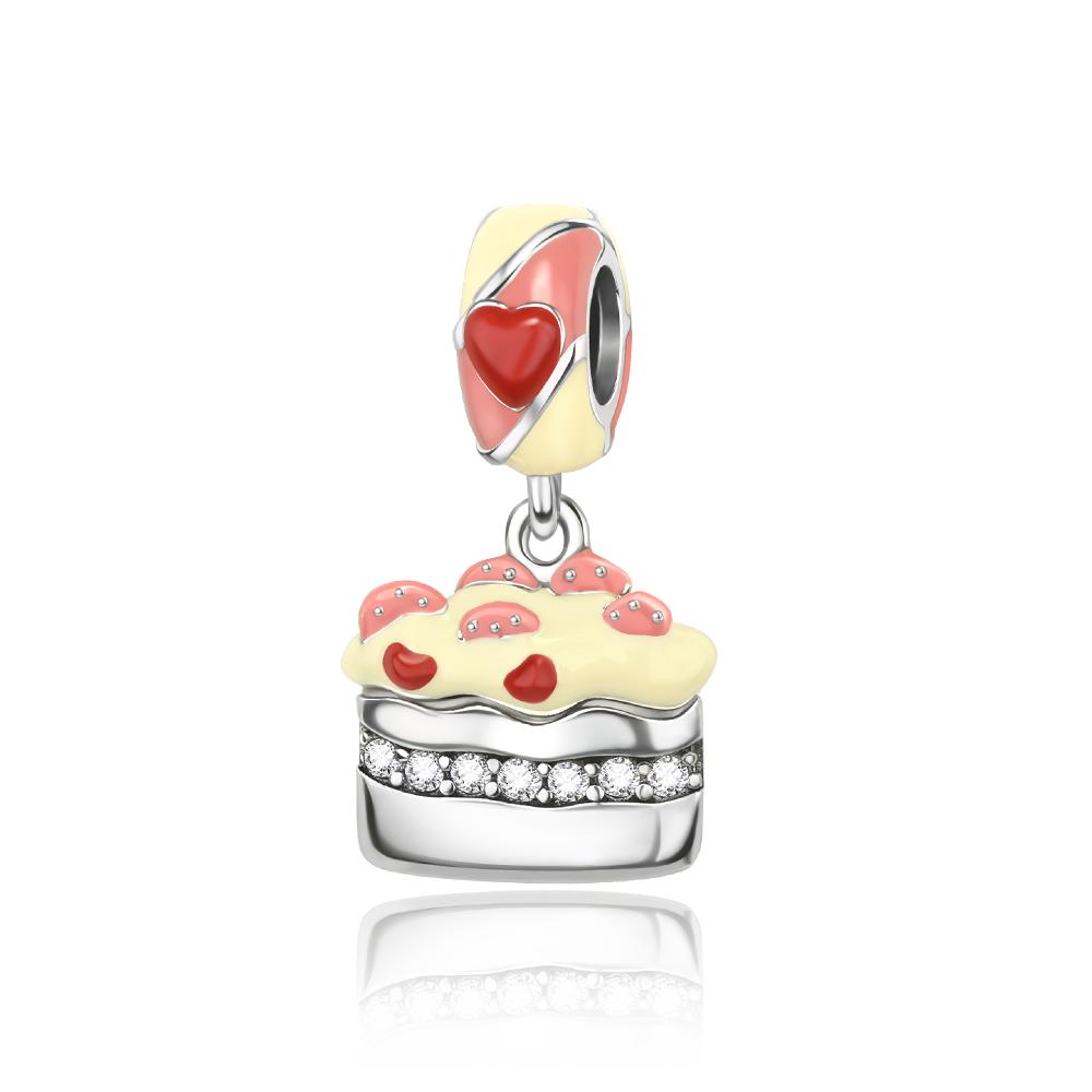 Copper Cake And Dessert Series Charm Beads Ice Cream Donuts Dangle Fit Original Bracelet Charms Pendant Jewelry