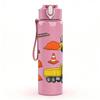 1PC Heavy Construction Vehicle 750ml Color Plastic Sports Water Bottle Leakproof Flip Straw Lid Suitable for Sports Office Home Use