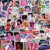 50Pcs City Pop Cartoon City Cool Girl Graffiti Stickers Decorative Mobile Phone, Refrigerator, Water Bottle Waterproof Stickers