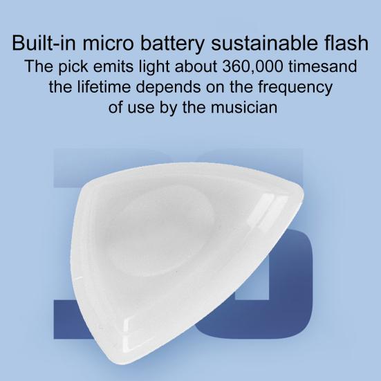 Glowing Guitar Picks LED Light Up Guitar Plectrum Illuminated Guitar Picks Accessory for Acoustic Electric And Bass