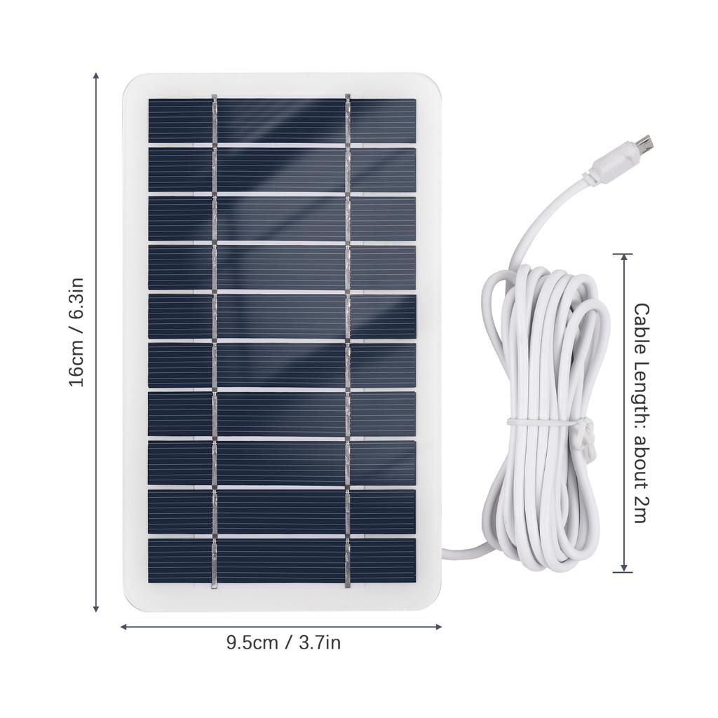 2W 5V Portable Solar  r, High Conversion Efficiency, USB Charging, Widely Applications, and , Easy to Carry Around, Camp, Hike, Bike