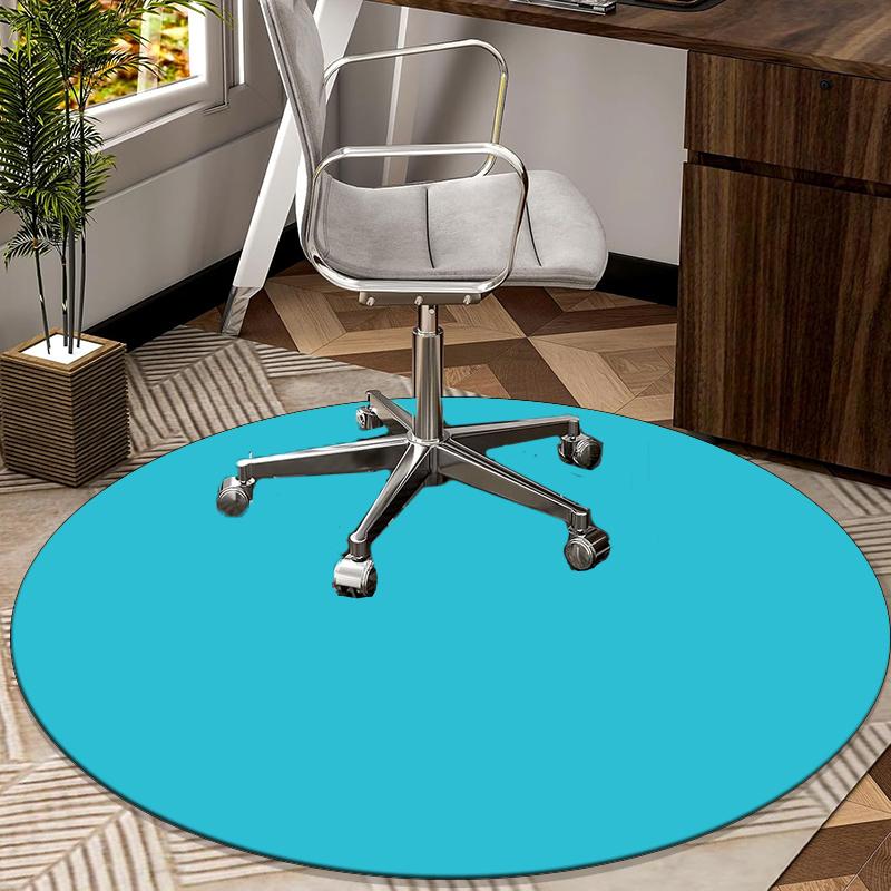 Colorful Round Carpet Chair Cushion Round Entryway Rug, Soft Round Rugs for Living Room, Bedroom, Circle Carpet Decor Gifts