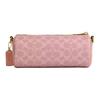 Coach Barrel 22 Presbyopia All-over Printed Metal Accessories Coated Canvas and Calfskin Crossbody Shoulder Bag Small Size Women's Pink