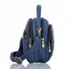 Ethnic Embroidery Canvas Crossbody Bag For Daily Use With Zipper Closure And Multiple Pockets