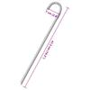 Tent Pegs 12 pcs Ø12 mm 41.5 cm Galvanized Steel