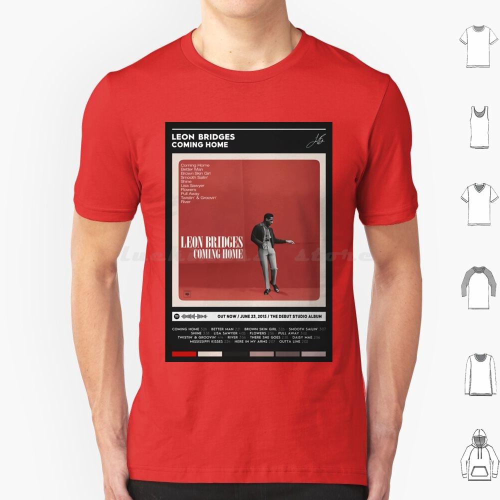 Coming Home Album Cover Poster T Shirt Big Size 100 Cotton Music Song Tracklist Playlist Leon Bridges Vintage Retro Hottime