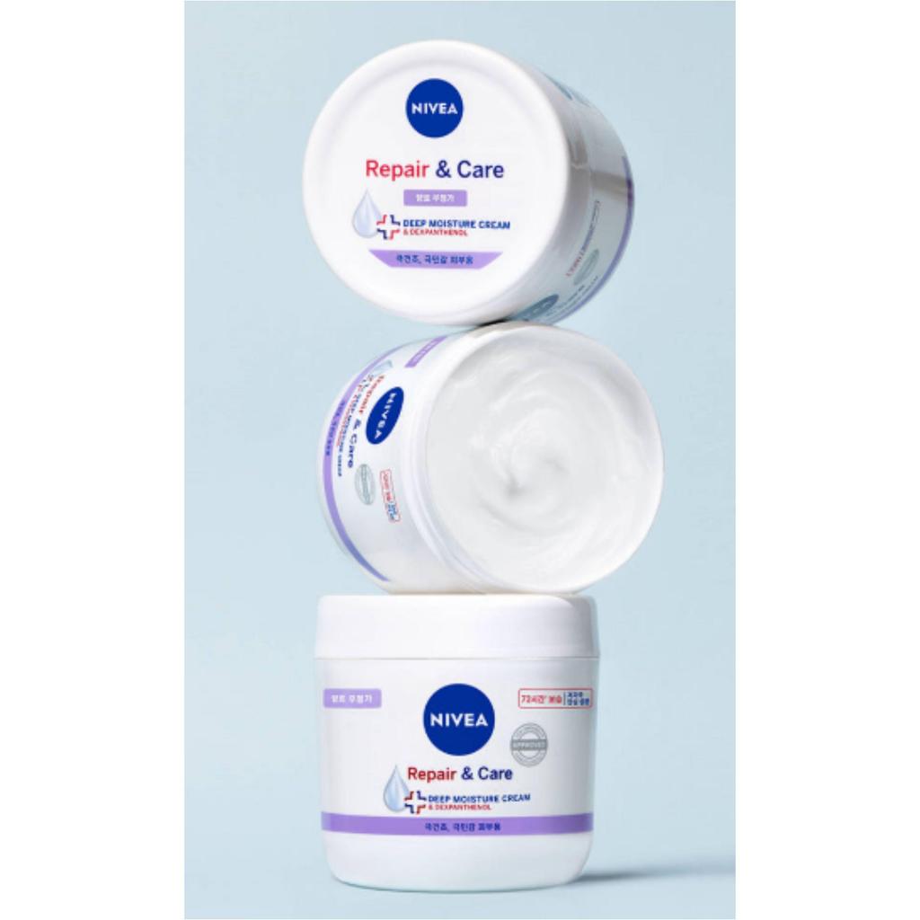 NIVEA Repair & Care Creme – Intensive Feuchtigkeitsspendende Körpercreme (400ml)