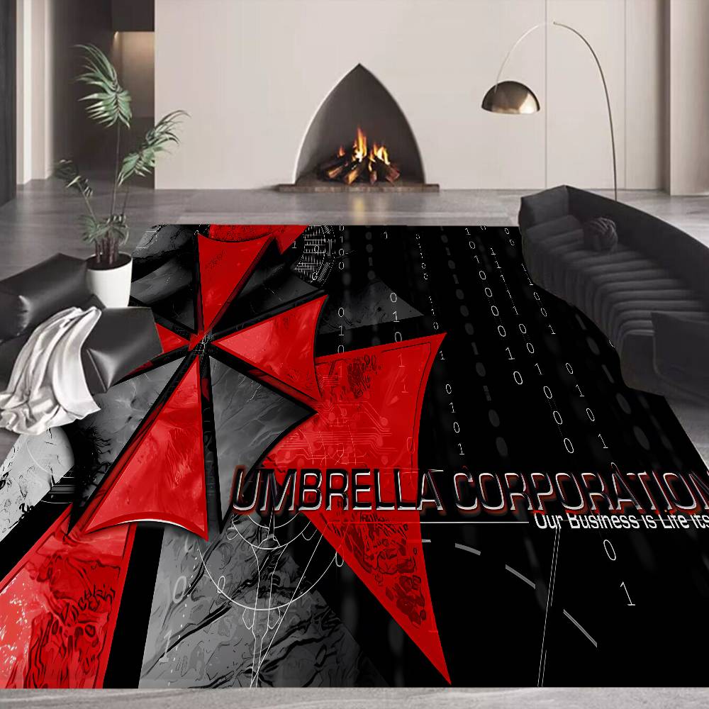 Horror Movie U-Umbrella C-Corporation Door Mat Washable Non-Slip Living Room Sofa Chairs Area Mat Kitchen Doormat Area Rug
