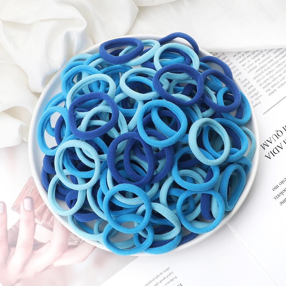 51 Colors Basic Elastic Hair Band for Girls 20/30/50PCS 4cm Simple Solid Color Headband Women Hair Accessories Scrunchies Holder