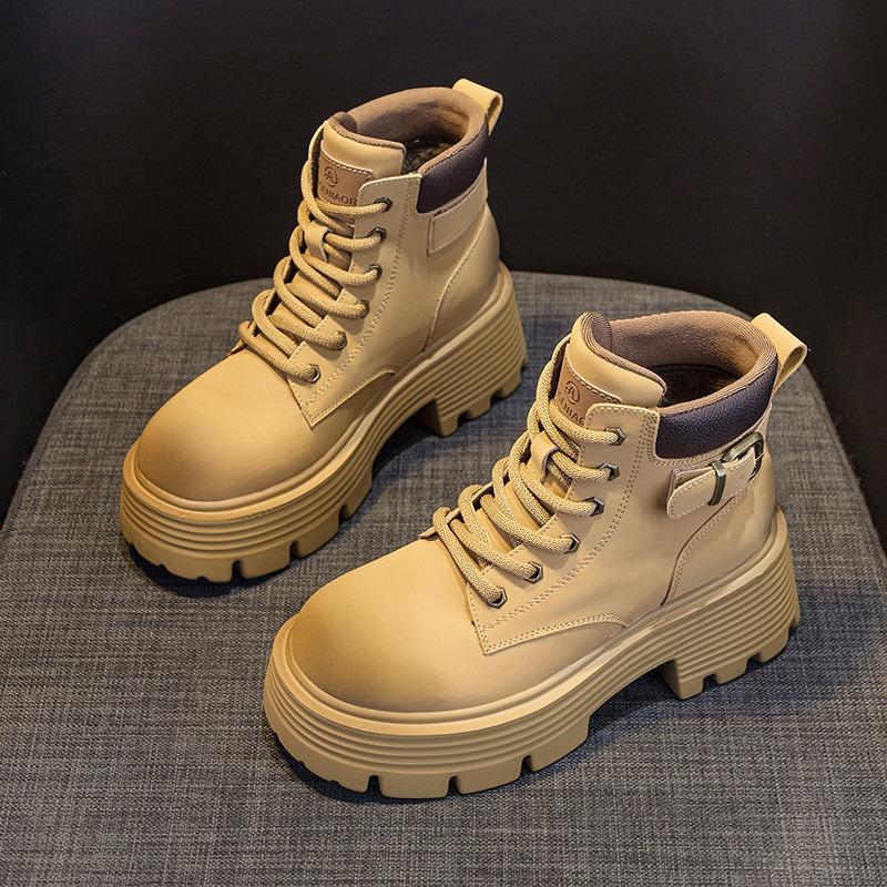 Martin boots retro locomotive boots women's new leather short tooling boots versatile women's boots