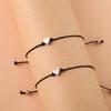 Bracelet Alloy Personalized Heart Bracelet for Girlfriend Jewelry Couple Present