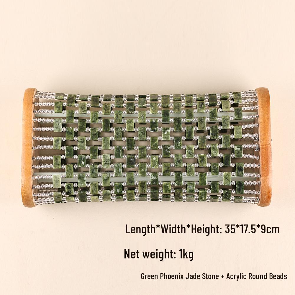 Xiuyan Jade Kühlkissen - Natürlich schweißresistent, atmungsaktiv und mit hohlem Design für Halswirbelstütze und Sommerkomfort.