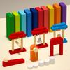 Domino Toy Set Educational Building and Stacking for Boys Girls Children 1200 pieces
