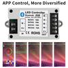 SHGO-RGB/RGBW Contrôleur LED Bluetooth Contrôleur de Bande LED RGB Contrôle par Application Téléphone Pour Bandes LED RGB 5050 3528
