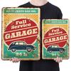 Vintage Garage Metal Tin Sign 2D Metal Wall Art Poster for Home Bar Decoration