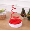 Christmas Party Hat Novelty Red Coiled Design One Size Fits Most Men Women Festive Accessory Holiday Celebration Decor
