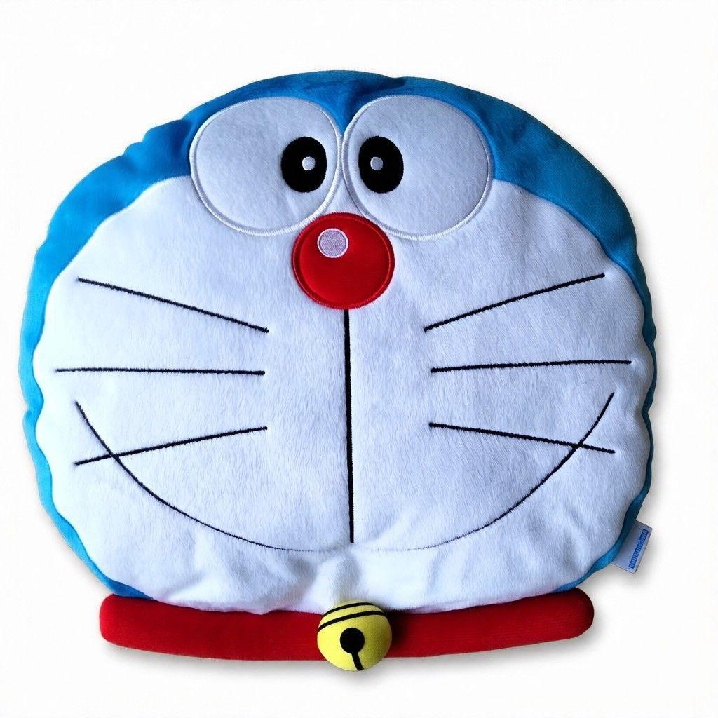 Doraemon face cushion stuffed toy pillow