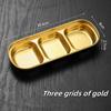 Korean Style Seasoning Dish Gold Silver Color Stainless Steel Barbecue Sauce Dish Plate Tableware BBQ Restaurant Kitchen Tool