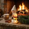 Unique Holiday Gift Ideas Christmas Luminous Ornament, Durable Resin with Warm LED Light Design, Whimsical Home Accents Add Festive Atmosphere