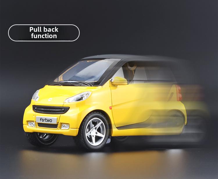 Pull-Back Alloy Toy Car with Lights and Sound, Cute Model for Boys and Girls