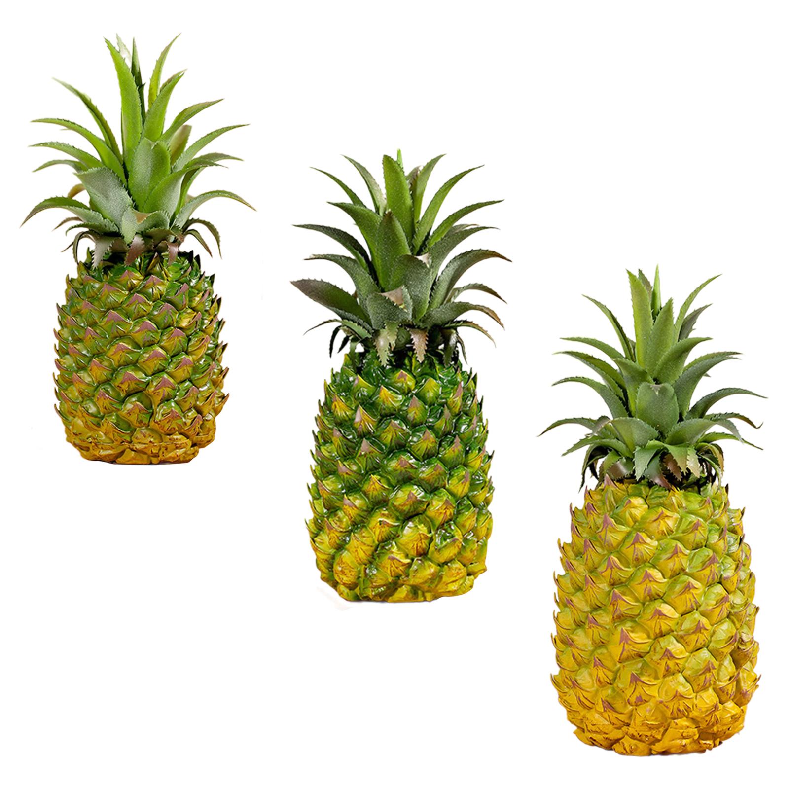 

Artificial Pineapple Figurine Decor Modern Display Lifelike Fruit Model for Kitchen Living Room Kids Toys Photo Prop Cabinet 9cmx21cm