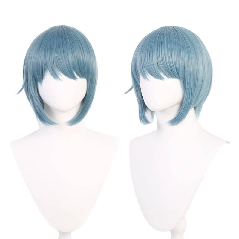 Puella Magi Madoka Magic Sayaka Miki Blue Cosplay Wig High Heat Resistant Fiber