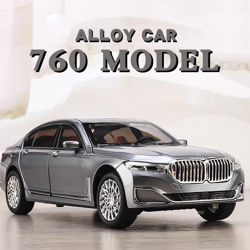 1:24 BMW 760LI 530LI I5M60 Miniature Diecast Toy Car Vehicle Model Home Decoration & Collectibles Hobby Display Ornament Holiday