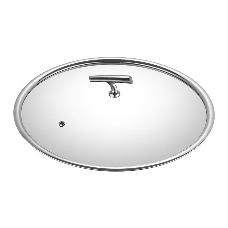 Golden Maple Leaf 304 Stainless Steel Hot Pot with Lid, Hammer Pattern, Three-Layer, Large Capacity, Universal Design, Clear Soup Divider.