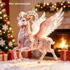 2D Red Golden Ram Christmas Hanging Ornament With Exquisite Details Glossy Finish For Christmas Tree Home Holiday Party Decorati