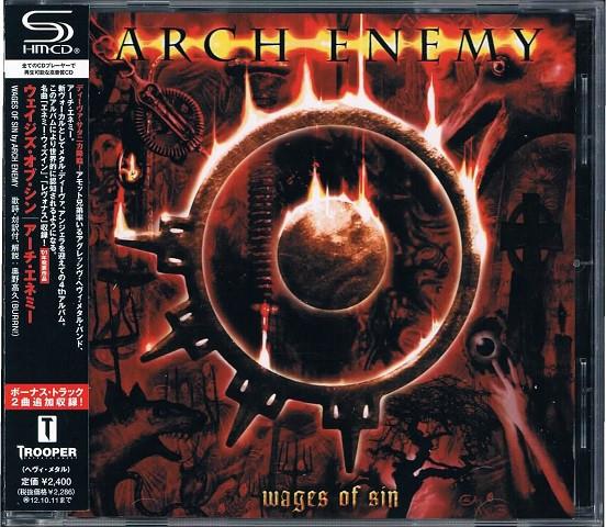 CD ARCH ENEMY Wages of Sin QATE10010 Trooper Enterta 2011 Japan Obi Rock