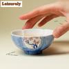 71ml Hand-painted Snow Plum Teacup Retro Tea Bowl Cup For Tea Tea-tasting Smelling Cup Chazhan Master Cups Drinkware Ornaments