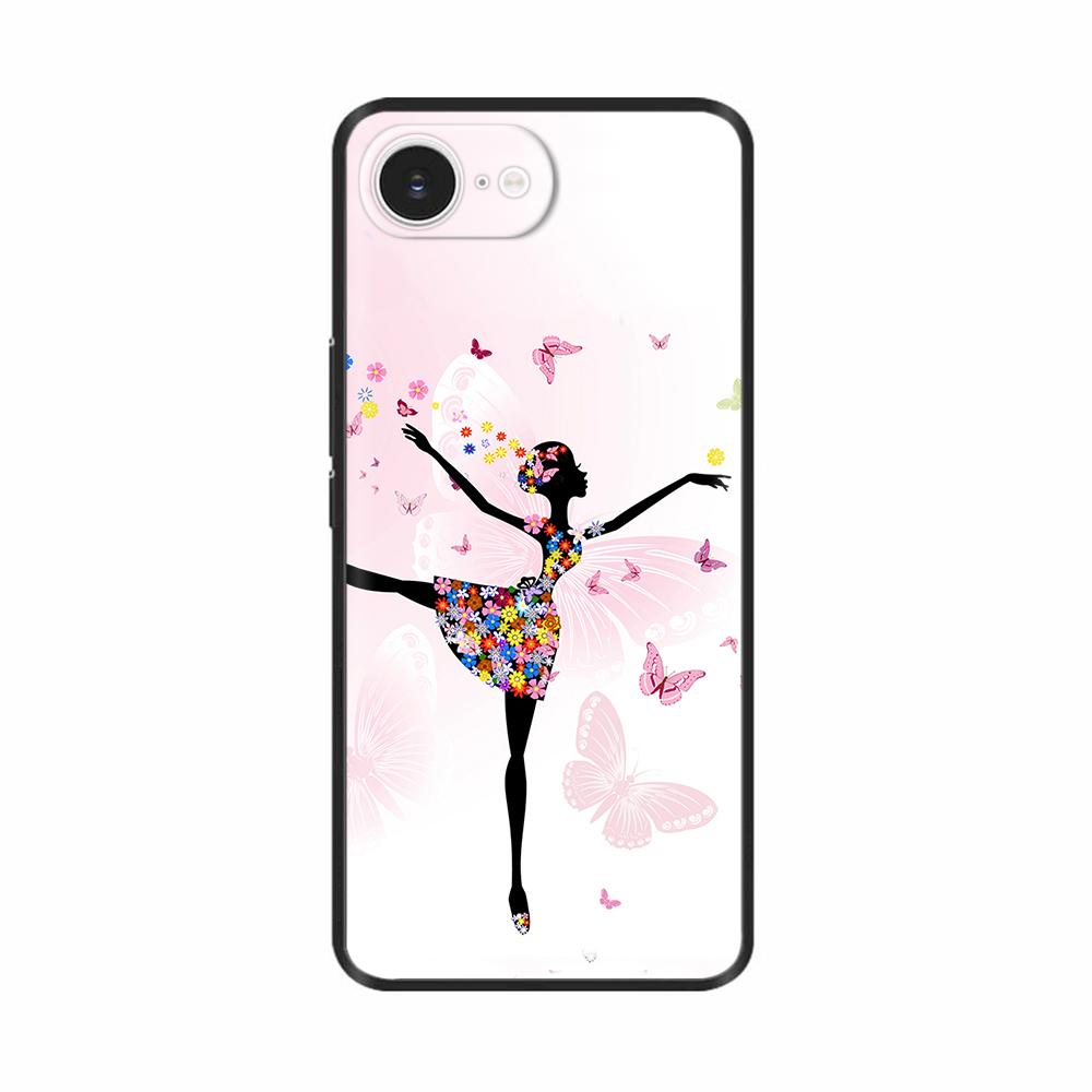 For iPhone 16e Case Black Silicone Painted Case For iPhone 16e Cover TPU Anti-drop Phone Protector Cover For iPhone 16 E Cases