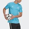 Adidas Real Madrid Football Sports Round Neck Short Sleeve T-Shirt Men Tops Light-Blue GL0051