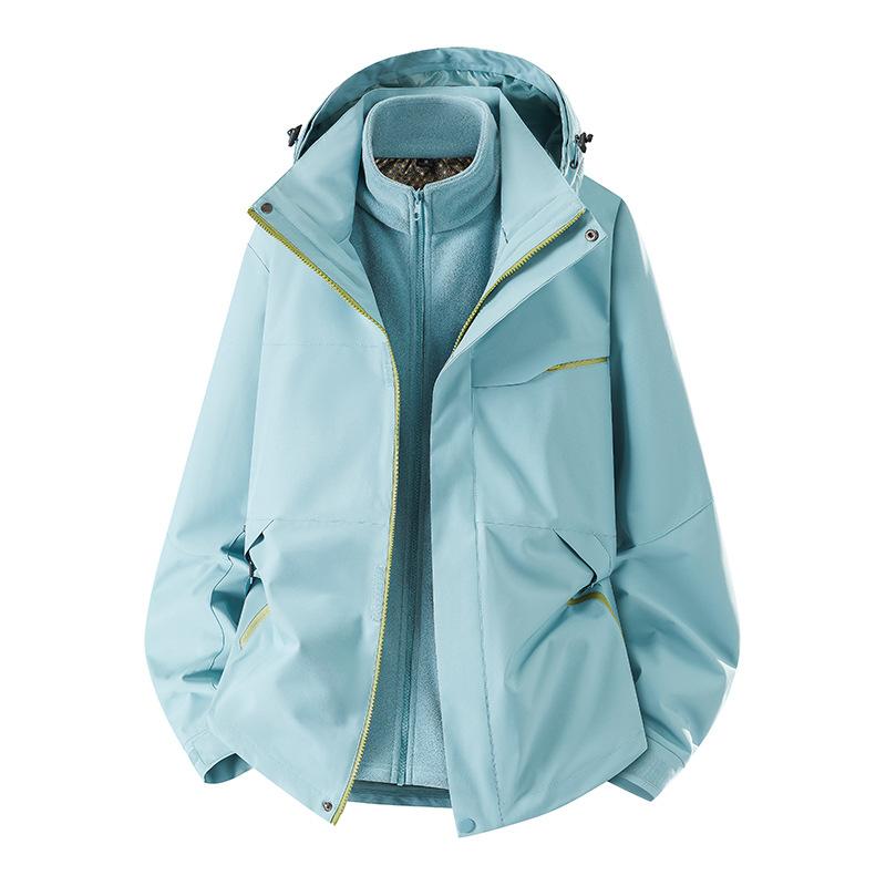 New Three-in-one Jacket for Autumn and Winter Outdoor Waterproof Windproof Mountaineering Suit Men's and Women's Work Jacket