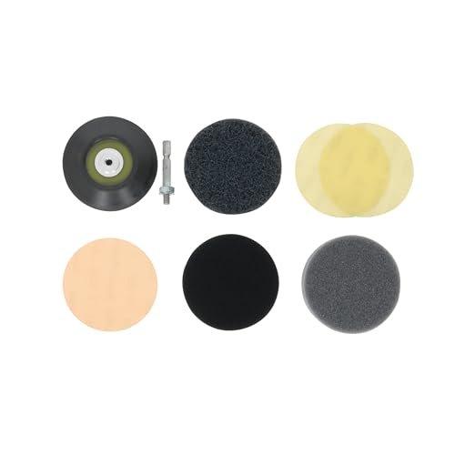 TAKAGI EARTH MAN Magic Touch 75mm Sponge Polisher Hook and Loop Pad 1pc for Car Waxing