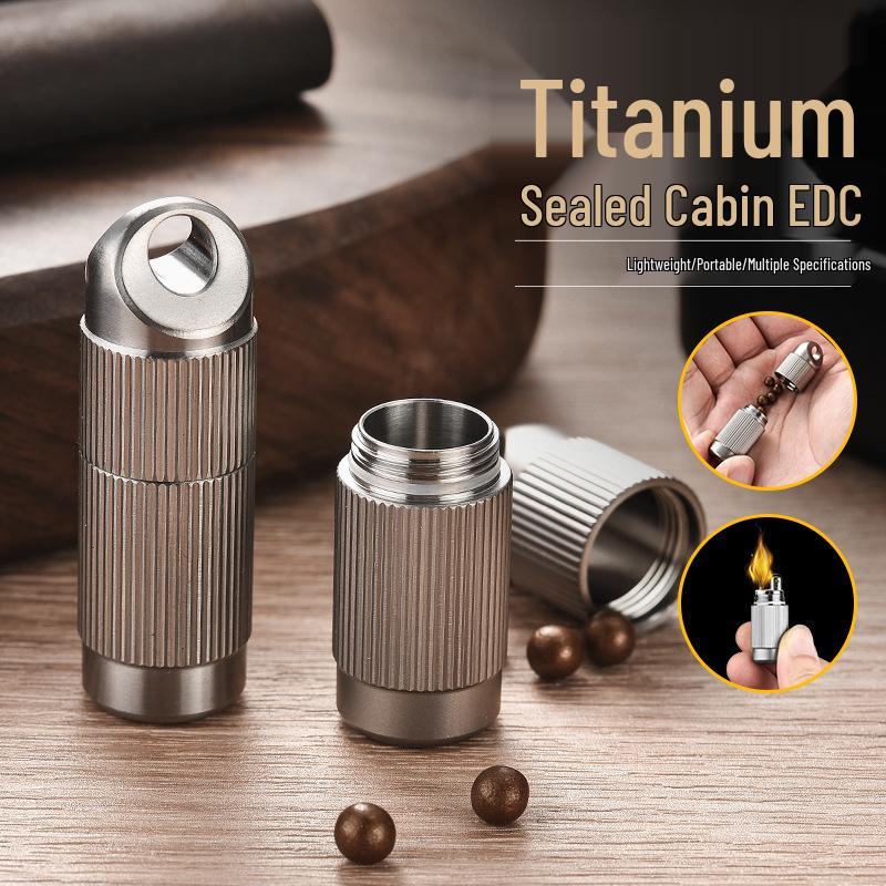 PioneerEDC Lightweight Titanium Sealed Capsule Multi-functional Outdoor Tool
