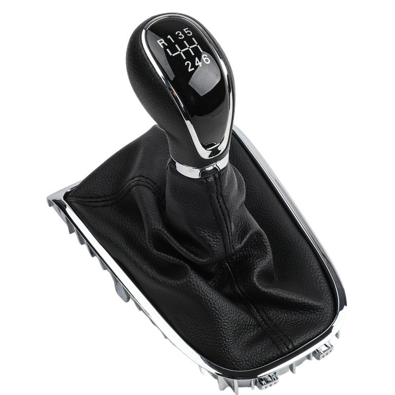 0 6 Speed Car Styling PU Leather Gear Shift Knob With Gaiter Boot Cover For Excelle For OPEL FOR Astra 2009-14