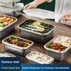 Rectangular 304 Stainless Steel Food Storage Container with Lid