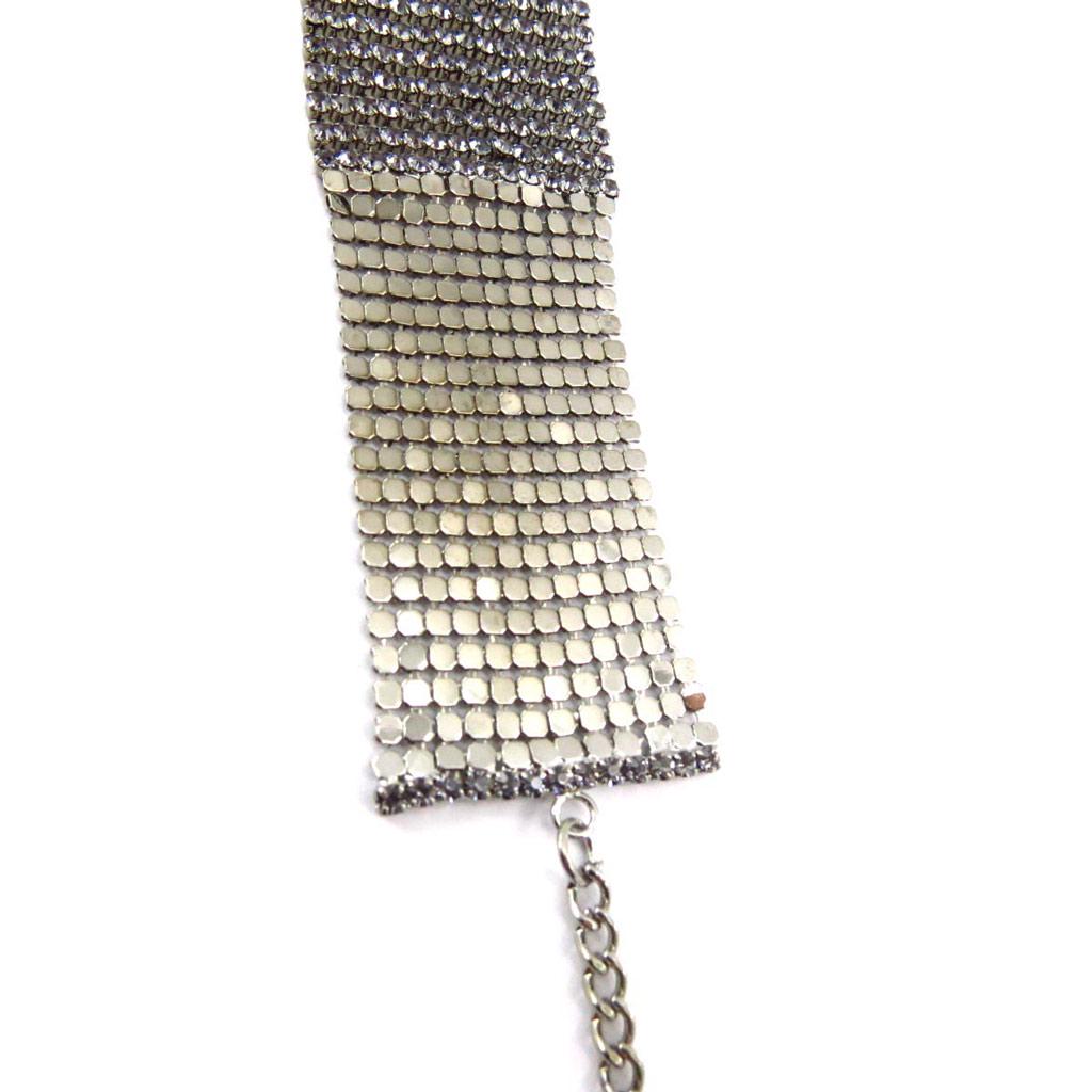 Les Trésors De Lily [J6926] - Silver Purple 'Cotte De Maille' Designer Bracelet