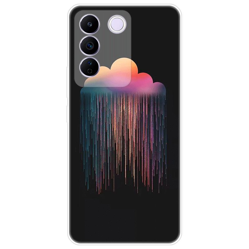 For Vivo V27e V 27e Case Soft Silicone Back Cover Cartoon Phone Case Diversification