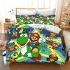 3D Game Cartoon Duvet Cover and Pillowcase Bedding Set for Adult Boy Girl Bedroom Decoration Children Single Double Large Size