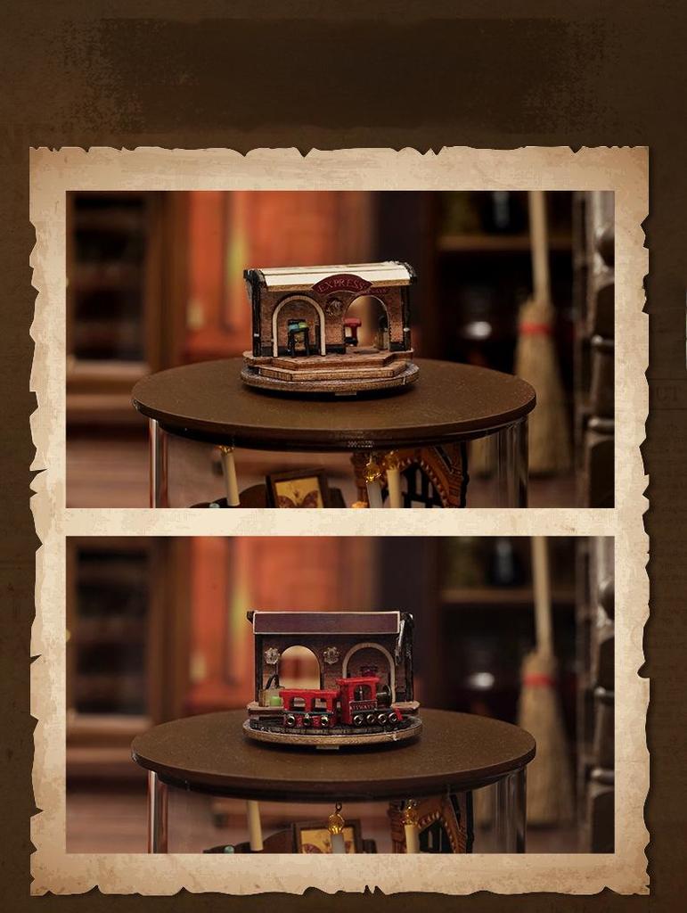 Zhiquwu Round Dream Bottle DIY Dollhouse 3D Puzzle Model - Handmade Creative Toy Gift