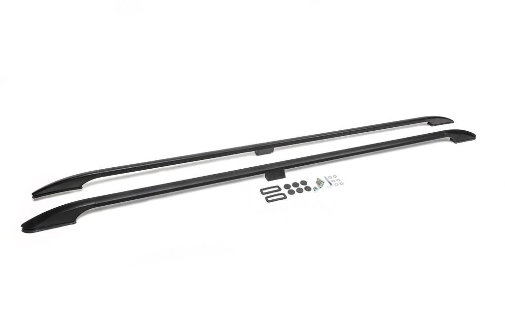 Roof Rails OmsaLine Solid (2 Pcs, Black) Short Wheelbase for Ford Custom 2013-2022