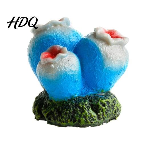 Dynamic Waterscape Aquarium Decor Bubbler Shell Resin Volcano Coral Air Pump Bubbler