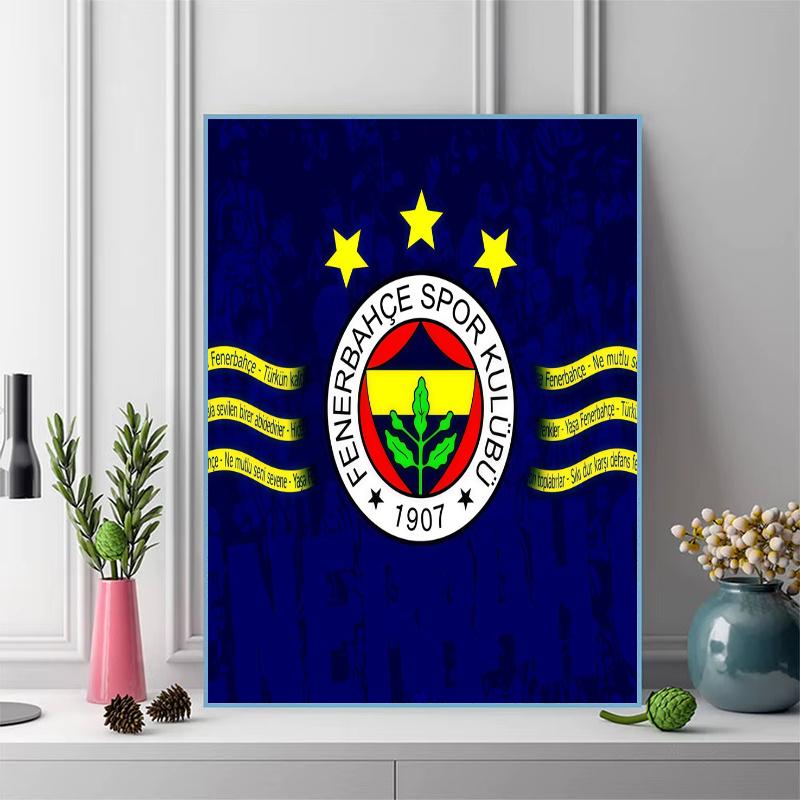 Fenerbahce Glory 100% Round Full Drill 5D DIY Diamond Painting Embroidery Cross Stitch Rhinestone Décor